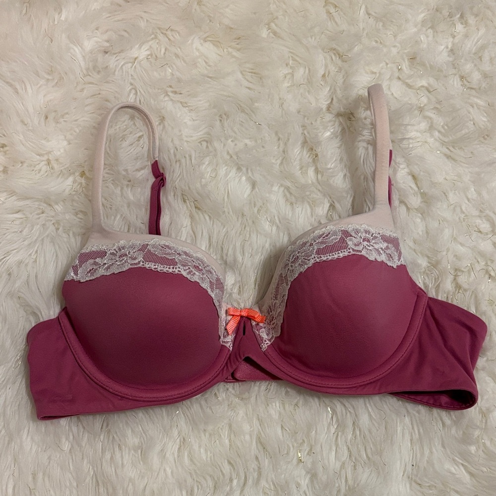 Victoria's Secret Body by Victoria Lined Demi Bra with Lace Detail